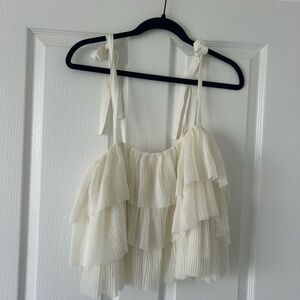 Blu Pepper Cream Layered Blouse